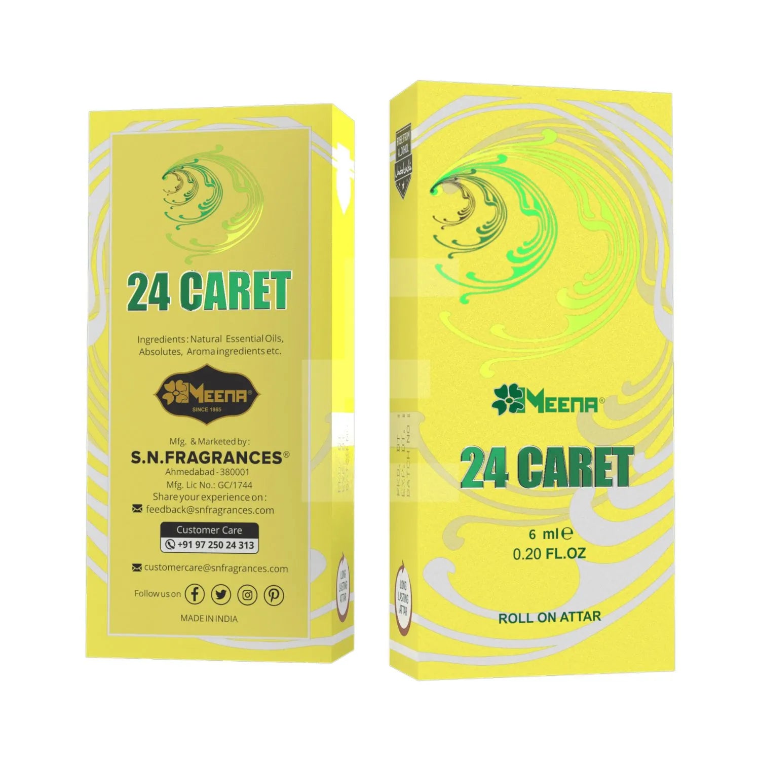 24 Caret Perfume Oil Box