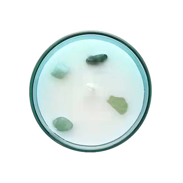 Green Jade Healing Crystals Candle 200g