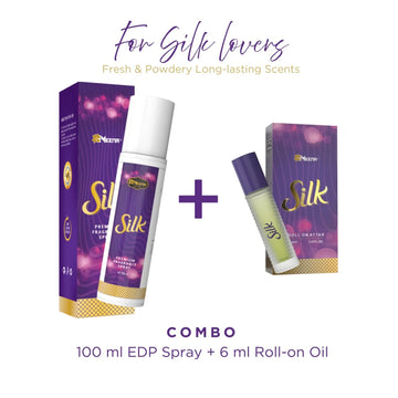 Meena Silk EDP Spray(100ml) & Perfume Oil(6ml) Combo