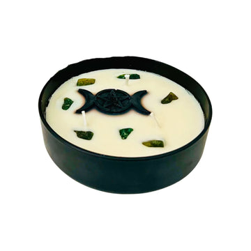 Esoteric Pentagram Candle DIVINE GODDESS Jasmine & Oud 200g