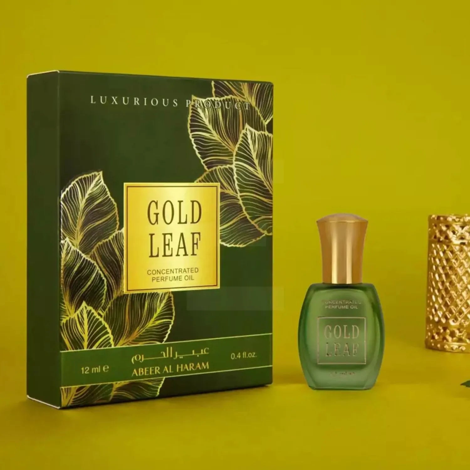 Gold Leaf Perfume Oil Packaging