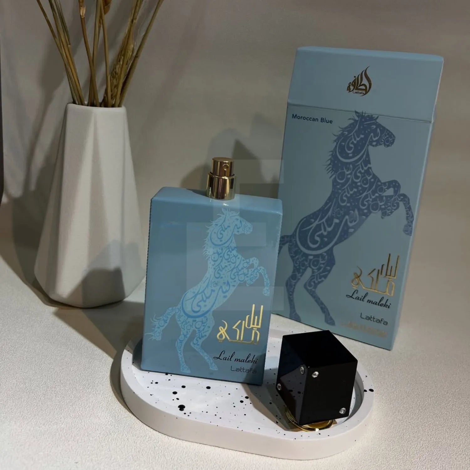 Lattafa Lail Maleki Moroccan Blue Perfume Spray (M) 100ml